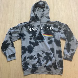 Pink Floyd Blue Tie Dye Hoodie Small Dark Side Of The Moon Tour Sweatshirt
